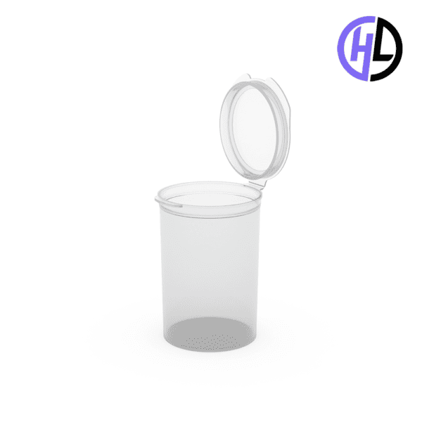 Hinged-Lid Containers - 5135 - Flip Top Vials - 51mm Diameter